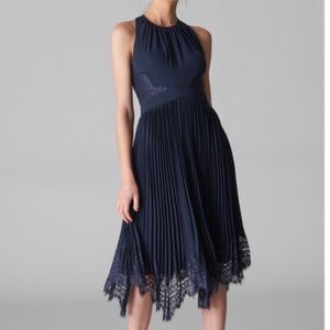 Whistles - Lana Lace Pleat Dress